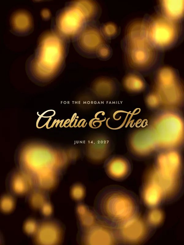 Molten Gold invitation